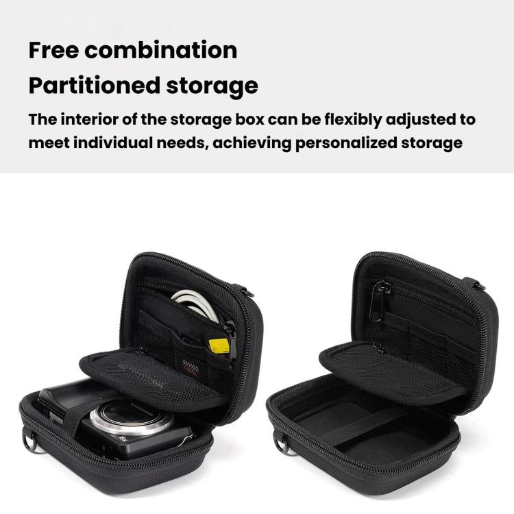 Cwatcun H45 3.0 Portable CCD Camera Bag Single-Shoulder EVA Mirrorless Compact Cameras Storage Bag, H45 3.0 (Black)