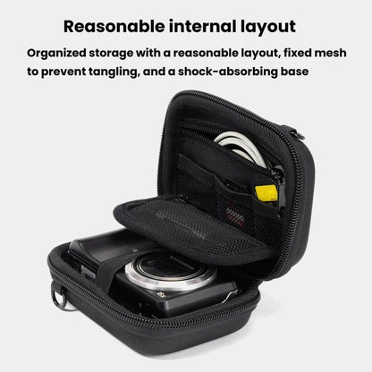 Cwatcun H45 3.0 Portable CCD Camera Bag Single-Shoulder EVA Mirrorless Compact Cameras Storage Bag, H45 3.0 (Black)