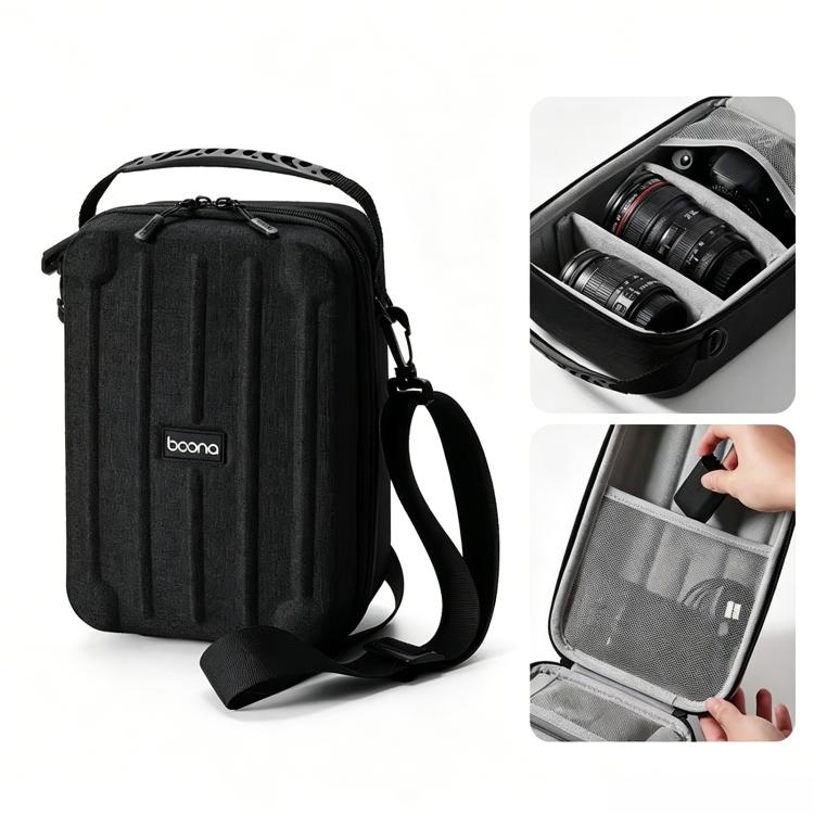 Baona FH002 Crossbody Single-Shoulder Camera Bag Portable EVA Hard-Shell Protective Case