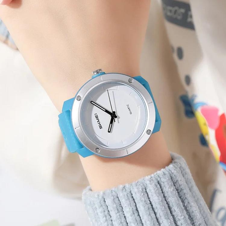SKMEI 2557 Simple Unisex Couple Watch 50m Life Waterproof Quartz Watch