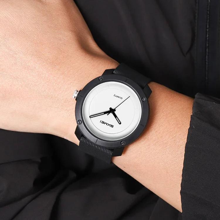 SKMEI 2557 Simple Unisex Couple Watch 50m Life Waterproof Quartz Watch