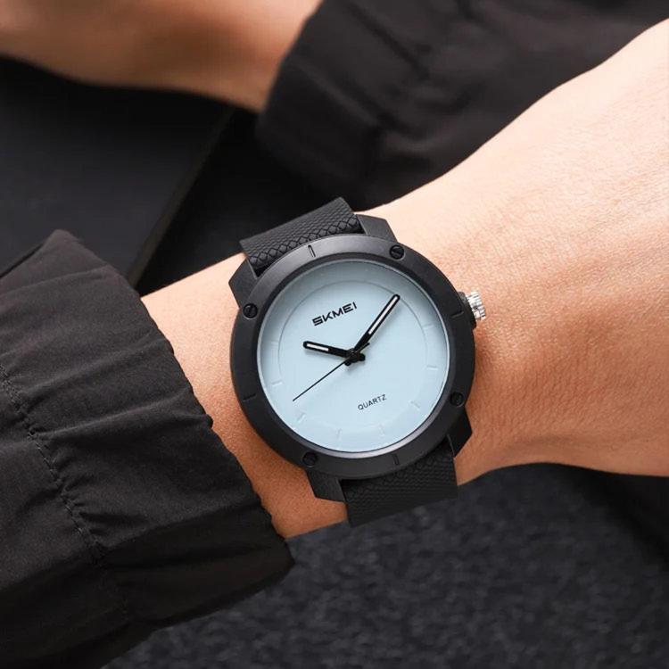 SKMEI 2557 Simple Unisex Couple Watch 50m Life Waterproof Quartz Watch