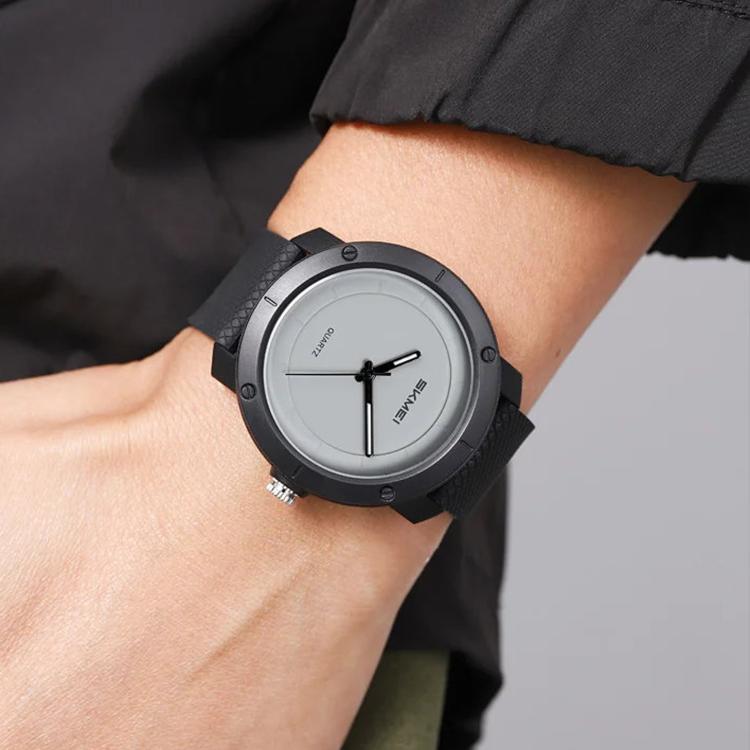 SKMEI 2557 Simple Unisex Couple Watch 50m Life Waterproof Quartz Watch