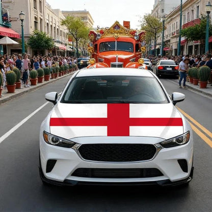 USA-Canada-Mexico World Cup Cheering Flag Dustproof Car Cover, Mexico, Canada, United States, Brazil, Argentina, France, Germany, Belgium, Saudi Arabia, South Korea, Ghana, Portugal, United Kingdom, Australia, Japan, Paraguay, Turkey, England, Switzerl...