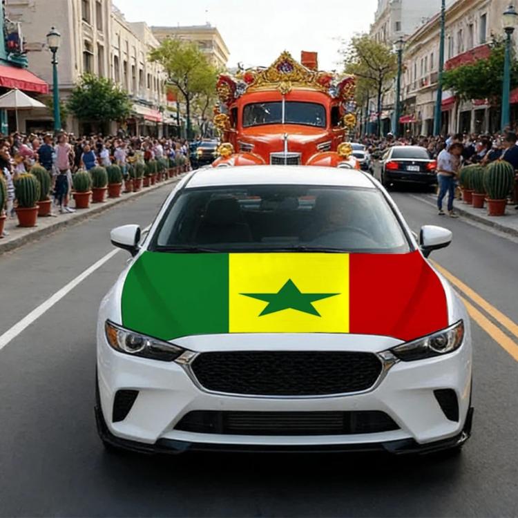 USA-Canada-Mexico World Cup Cheering Flag Dustproof Car Cover, Poland, Scotland, Denmark, Ecuador, Senegal, Cape Verde, Colombia, Costa Rica, Haiti, Netherlands, Croatia, Cura?ao, Peru, Morocco, South Africa, Norway, Sweden, Serbia, Algeria, Tunisia