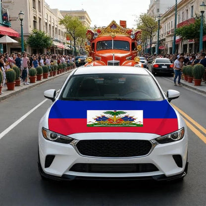 USA-Canada-Mexico World Cup Cheering Flag Dustproof Car Cover, Poland, Scotland, Denmark, Ecuador, Senegal, Cape Verde, Colombia, Costa Rica, Haiti, Netherlands, Croatia, Cura?ao, Peru, Morocco, South Africa, Norway, Sweden, Serbia, Algeria, Tunisia