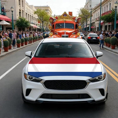 USA-Canada-Mexico World Cup Cheering Flag Dustproof Car Cover, Poland, Scotland, Denmark, Ecuador, Senegal, Cape Verde, Colombia, Costa Rica, Haiti, Netherlands, Croatia, Cura?ao, Peru, Morocco, South Africa, Norway, Sweden, Serbia, Algeria, Tunisia