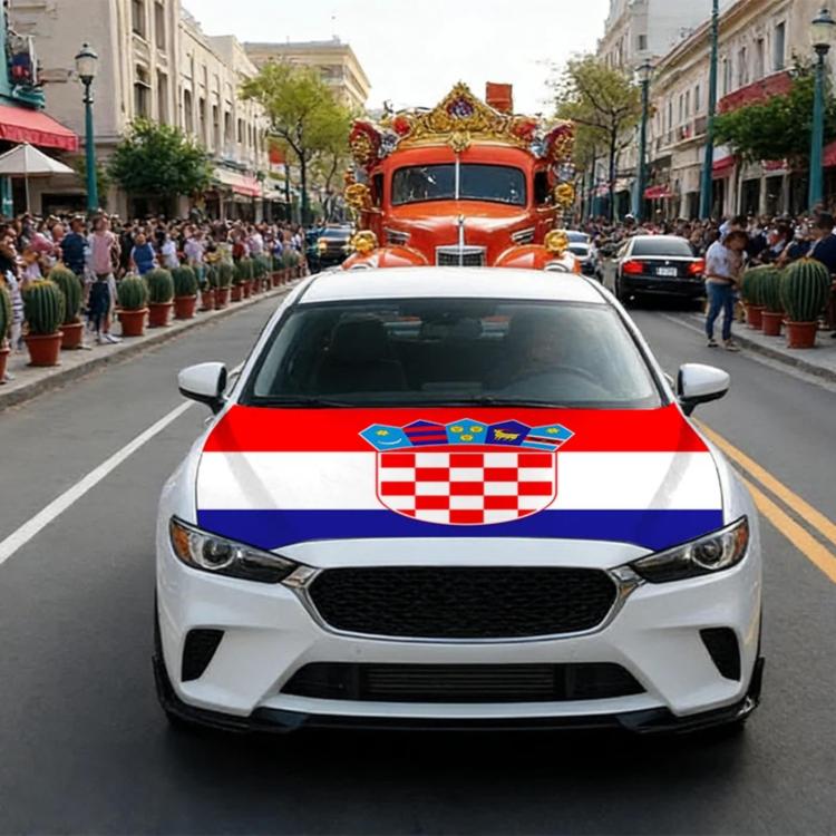 USA-Canada-Mexico World Cup Cheering Flag Dustproof Car Cover, Poland, Scotland, Denmark, Ecuador, Senegal, Cape Verde, Colombia, Costa Rica, Haiti, Netherlands, Croatia, Cura?ao, Peru, Morocco, South Africa, Norway, Sweden, Serbia, Algeria, Tunisia