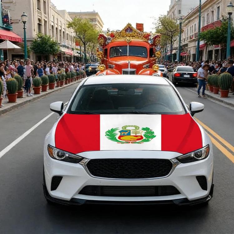 USA-Canada-Mexico World Cup Cheering Flag Dustproof Car Cover, Poland, Scotland, Denmark, Ecuador, Senegal, Cape Verde, Colombia, Costa Rica, Haiti, Netherlands, Croatia, Cura?ao, Peru, Morocco, South Africa, Norway, Sweden, Serbia, Algeria, Tunisia