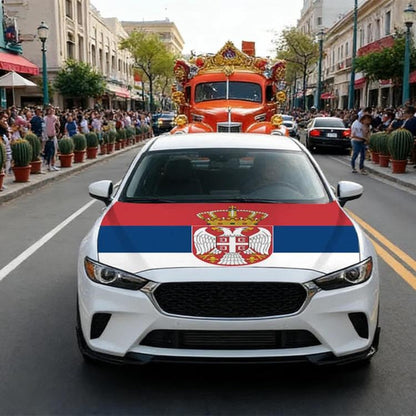 USA-Canada-Mexico World Cup Cheering Flag Dustproof Car Cover, Poland, Scotland, Denmark, Ecuador, Senegal, Cape Verde, Colombia, Costa Rica, Haiti, Netherlands, Croatia, Cura?ao, Peru, Morocco, South Africa, Norway, Sweden, Serbia, Algeria, Tunisia