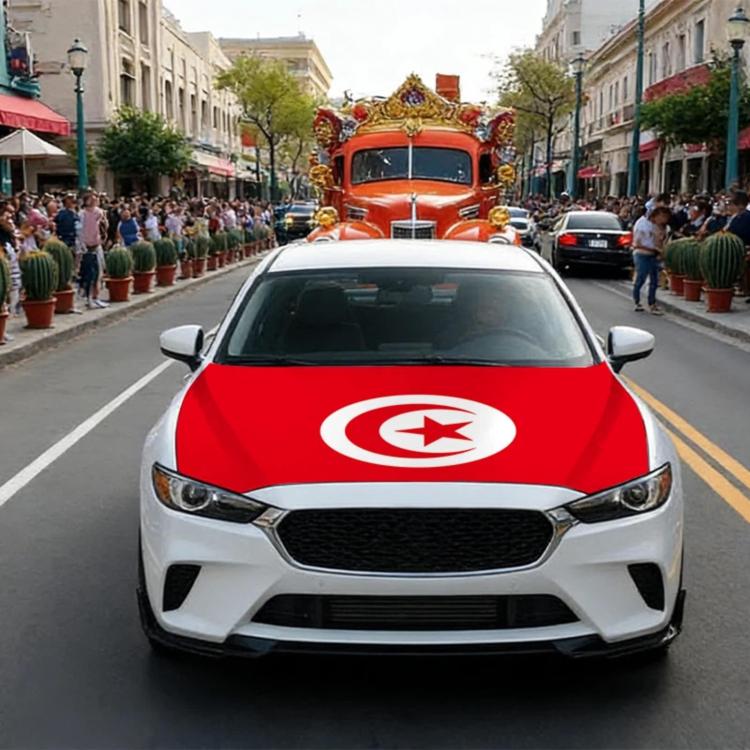 USA-Canada-Mexico World Cup Cheering Flag Dustproof Car Cover, Poland, Scotland, Denmark, Ecuador, Senegal, Cape Verde, Colombia, Costa Rica, Haiti, Netherlands, Croatia, Cura?ao, Peru, Morocco, South Africa, Norway, Sweden, Serbia, Algeria, Tunisia