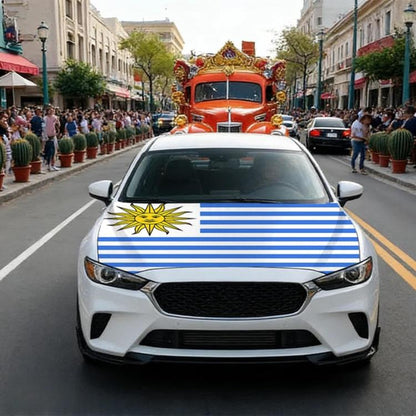 USA-Canada-Mexico World Cup Cheering Flag Dustproof Car Cover, Poland, Scotland, Denmark, Ecuador, Senegal, Cape Verde, Colombia, Costa Rica, Haiti, Netherlands, Croatia, Cura?ao, Peru, Morocco, South Africa, Norway, Sweden, Serbia, Algeria, Tunisia