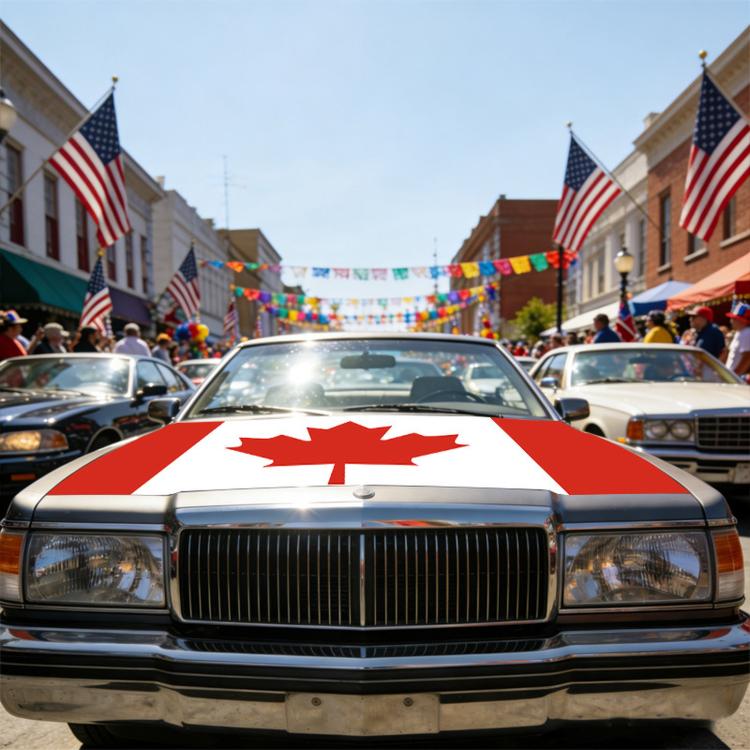 USA-Canada-Mexico World Cup Cheering Flag Dustproof Car Cover, Poland, Scotland, Denmark, Ecuador, Senegal, Cape Verde, Colombia, Costa Rica, Haiti, Netherlands, Croatia, Cura?ao, Peru, Morocco, South Africa, Norway, Sweden, Serbia, Algeria, Tunisia