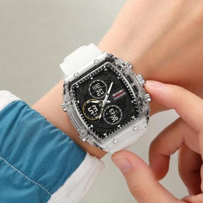 SKMEI 2602 Multifunctional Dual-Display Sports Watch 50m Life Water-Resistant Chronograph Luminous Outdoor Digital Watch