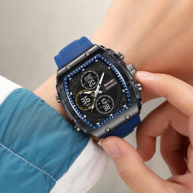 SKMEI 2602 Multifunctional Dual-Display Sports Watch 50m Life Water-Resistant Chronograph Luminous Outdoor Digital Watch