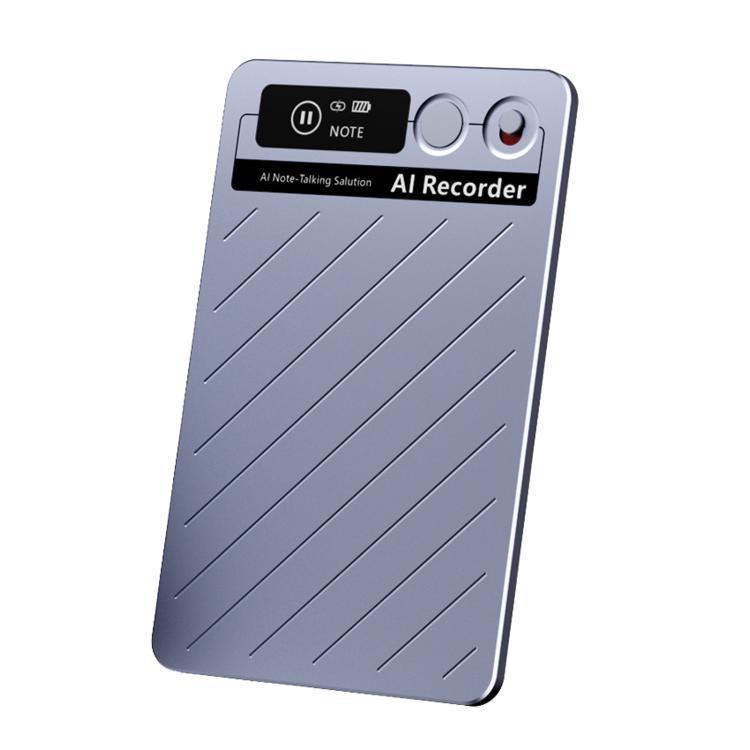 FW920E Portable Magnetic AI Smart Voice Recorder, Translation & Transcription Card?Shaped Audio Recorder, 64GB