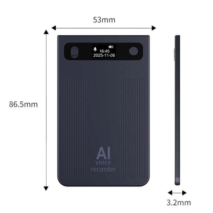 T8 Smart AI Voice Recorder For Office Meetings, Magnetic Portable Audio Recorder, 16GB, 32GB, 64GB