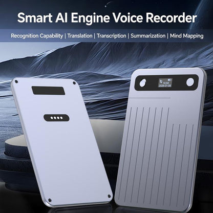CB08 Portable Magnetic Smart AI Voice Recorder, Translation & Summary Audio Recorder, 32GB, 64GB
