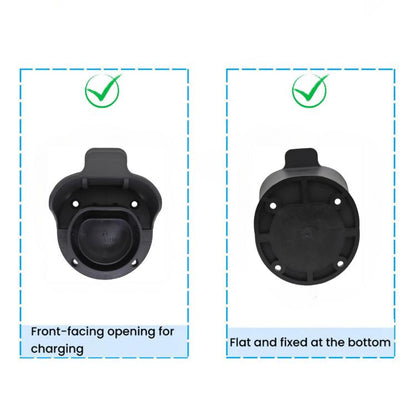 7-Pin EU Standard AC Slow Charging Socket, Wall-Mounted EV Charger Cable Holder, For 7-Pin EU Standard AC Slow Charging