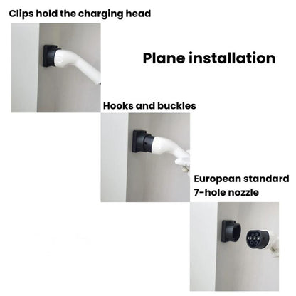 Type 2 EU Standard EV Charging Head Holder, Charging Pile Connector Bracket, For Type 2 EU Standard