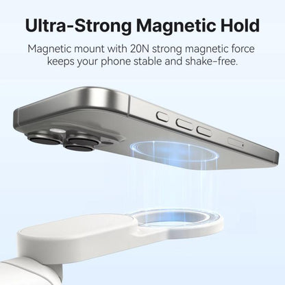 TELESIN Magnetic Phone Selfie Stick Zoom Control Tripod 13cm Pocket-Sized Foldable Lightweight Aluminum Travel Phone Holder, P1-TSS-006
