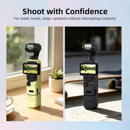For DJI Osmo Pocket 4 BRDRC Display Sunshade Protective Silicone Case