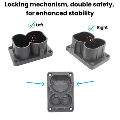 For EU CCS2 DC EV Charging Connector Bracket, For EU CCS2 DC