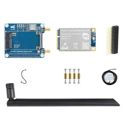 Waveshare For Raspberry Pi LoRaWAN Gateway Module Standard Mini-PCIe Socket, SX1302 868M, SX1302 868M With Expansion Board, SX1303 868M, SX1303 868M With Expansion Board, SX1302 915M, SX1302 915M With Expansion Board, SX1303 915M