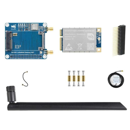 Waveshare For Raspberry Pi LoRaWAN Gateway Module Standard Mini-PCIe Socket, SX1302 868M, SX1302 868M With Expansion Board, SX1303 868M, SX1303 868M With Expansion Board, SX1302 915M, SX1302 915M With Expansion Board, SX1303 915M