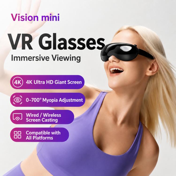 4K Ultra HD Smart VR Headset 1,000 Inch 3D Projection Universal Gaming Headset, WIFI Orange, WIFI Black, DP Orange, DP Black, WIFI Orange+TX Cable, WIFI Black+TX Cable, DP Orange+HDMI To DP cable, DP Black+HDMI To DP cable