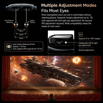 4K Ultra HD Smart VR Headset 1,000 Inch 3D Projection Universal Gaming Headset, WIFI Orange, WIFI Black, DP Orange, DP Black, WIFI Orange+TX Cable, WIFI Black+TX Cable, DP Orange+HDMI To DP cable, DP Black+HDMI To DP cable