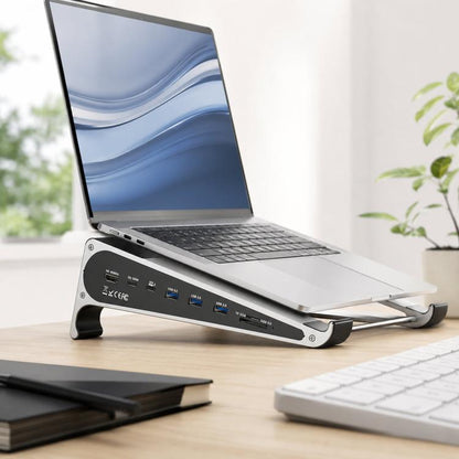 TYPE-C Laptop / Tablet Stand With USB 3.0 Expansion Dock, 9 in 1 Expansion/Triple Display/Ethernet Port, 8 in 1 Expansion/Ethernet Port, 8 in 1 Expansion