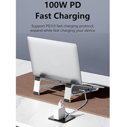 TYPE-C Laptop / Tablet Stand With USB 3.0 Expansion Dock, 9 in 1 Expansion/Triple Display/Ethernet Port, 8 in 1 Expansion/Ethernet Port, 8 in 1 Expansion
