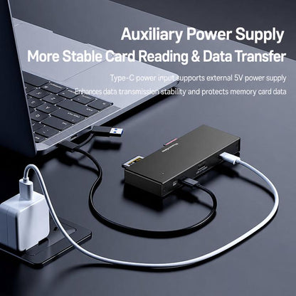Blueendless USB 3.2 High-Speed Card Reader For CFEA/CFeB/SD 4.0/TF Cameras And Memory Cards, CFEA+CFeB+SD 4.0+TF