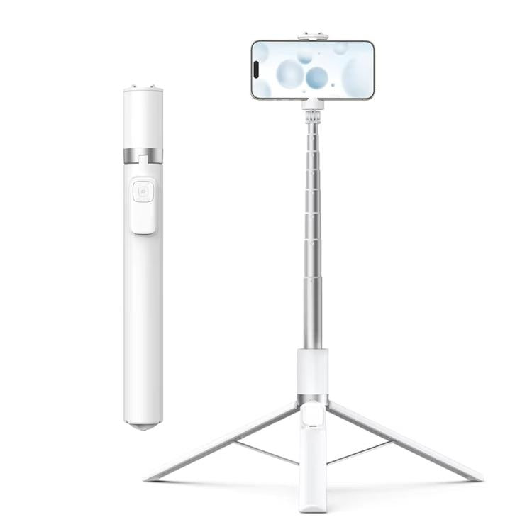 TELESIN 1.7m Auto-Opening Tripod Selfie Stick with Magnetic Remote, Ground-Triggered Phone Tripod Stand with Cold Shoe Mount, P1-TSS-002