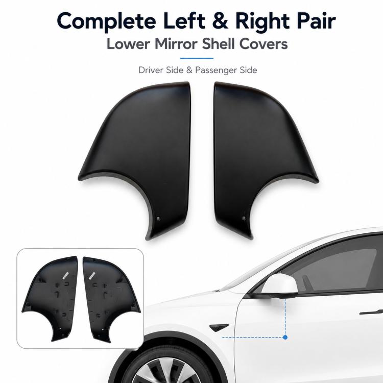 For 2020-2023 Tesla Model Y Rearview Mirror Back Cover 8202102 / 8202202, Left, Right