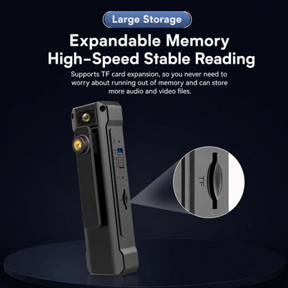 180-Degree Rotatable Lens Magnetic Body Camera 1080P Action Cam with OLED Display, Without WiFi, WiFi Version