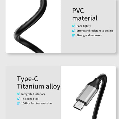 Blueendless 5 In 1 10Gbps High-Speed Computer/Mobile Phone Converter/Extension Splitter, USB 3.2 x 2+Type-C 3.2 x 2, Type-C 3.2 x 4