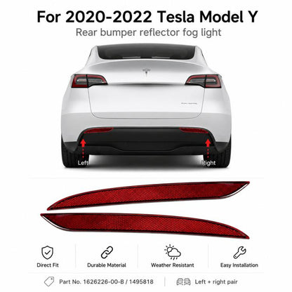 For 2020-2022 Tesla Model Y Rear Bumper Fog Lights 1626226-00-B / 1495818, 1626226-00-B / 1495818