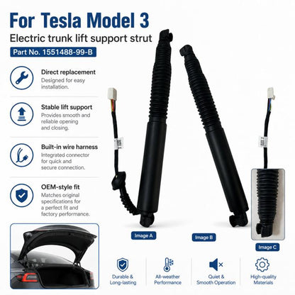 For 2021-2023 Tesla Model 3 Electric Tailgate Support 1551488-99-B, 1551488-99-B