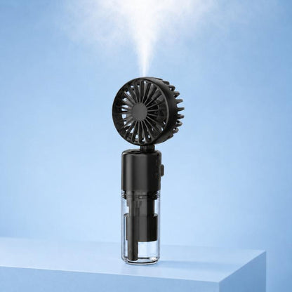 Handheld Misting Fan with Neck Strap 180 Degree Foldable Portable Water Spray Fan Type-C Rechargeable Mini Personal Face Mister Fan