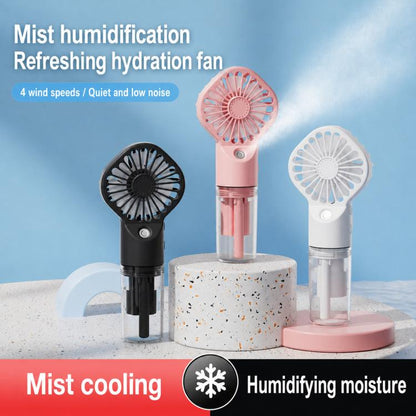 Handheld Misting Fan Portable Water Spray Fan Type-C Rechargeable Mini Personal Face Mister Fan
