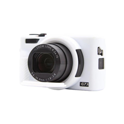 For Canon PowerShot G7 X Mark III Silicone Protective Case With Lens Cover