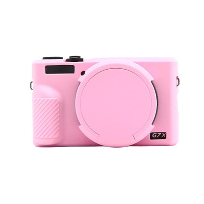 For Canon PowerShot G7 X Mark III Silicone Protective Case With Lens Cover