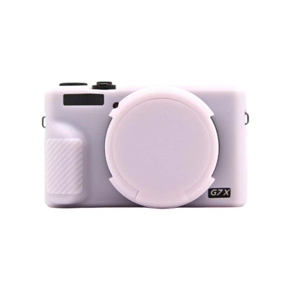 For Canon PowerShot G7 X Mark III Silicone Protective Case With Lens Cover
