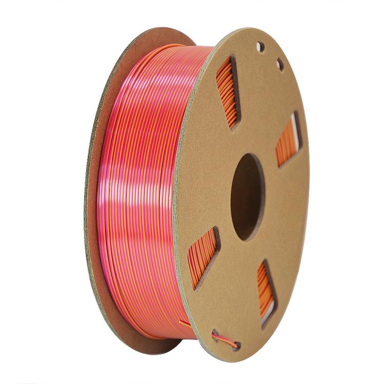 Dual Color Silk PLA Filament 1.75mm 1kg Spool Magic Color Shifting Shiny Metallic 3D Printing Material