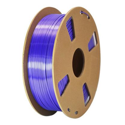 Dual Color Silk PLA Filament 1.75mm 1kg Spool Magic Color Shifting Shiny Metallic 3D Printing Material