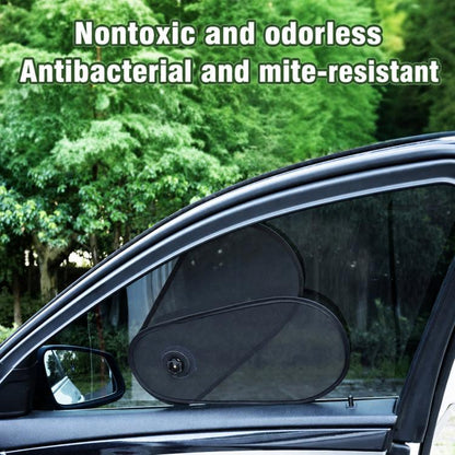 Adjustable Suction Cup Car Window Sun Shade, Summer UV Protection & Heat Insulation Curtain, Adjustable Sun Shade
