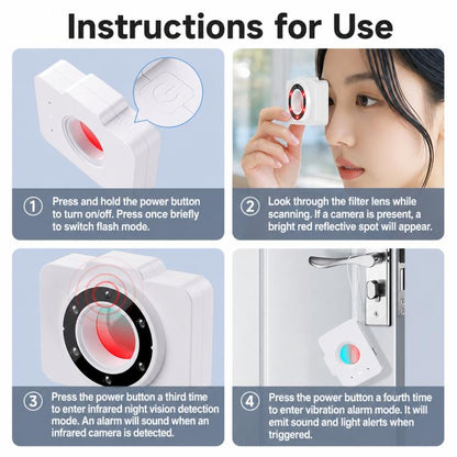 TC200 Anti-Spy Camera Detector Infrared Hotel Privacy Finder Device, TC200