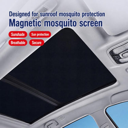 Magnetic Car Sunroof Mesh Shade Heat Insulation Sun & Mosquito Protection Net For Roof, S, M, L